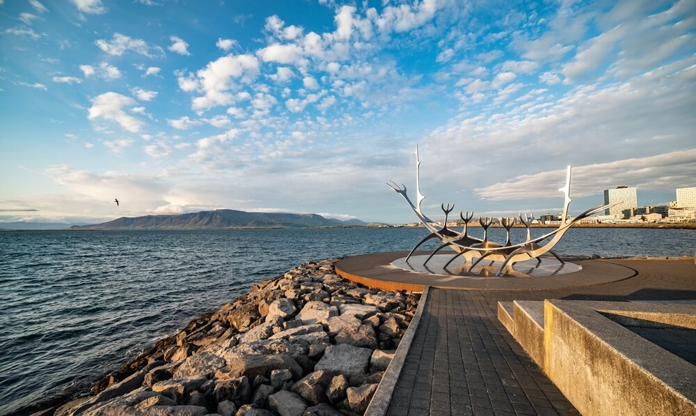 Sun Voyager statue in Iceland