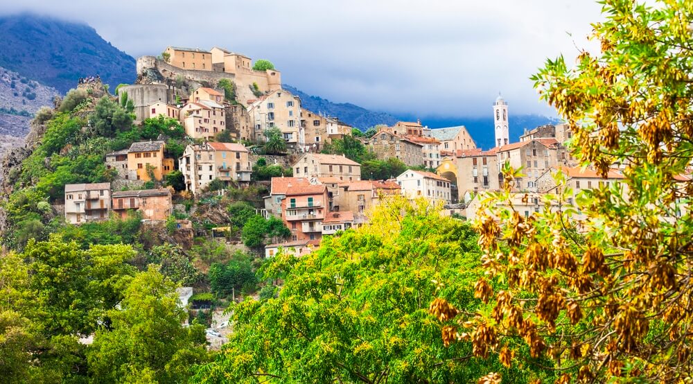 Corte - impressive medieval town in Corsica, France (1)