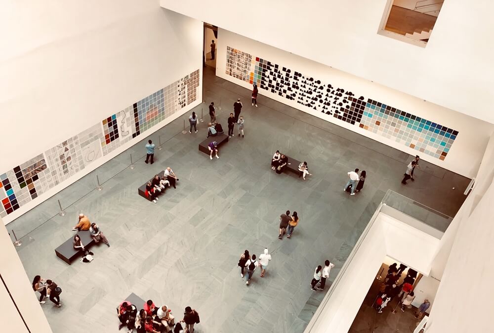 rainy day in New York MOMA museum