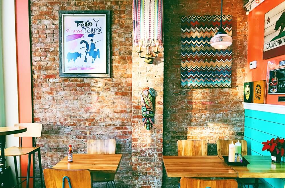 rainy day in New York cute coffee shop