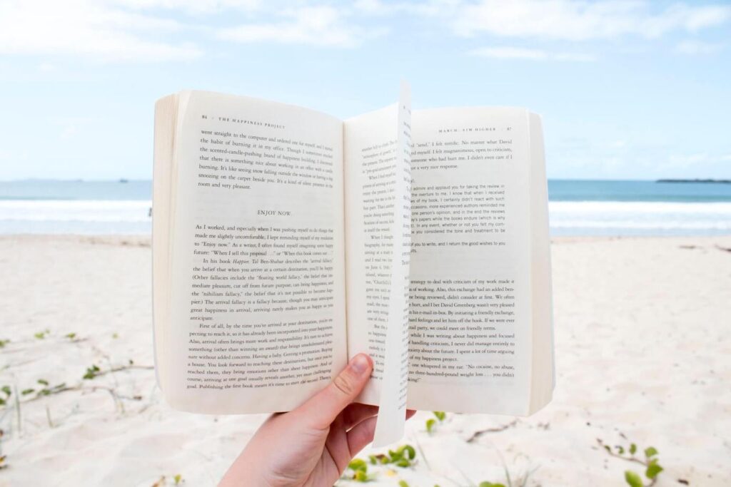 open book in the beach - books set in Key West