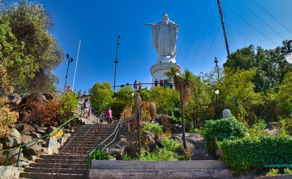 santiago chile worth visiting cerro san cristobal