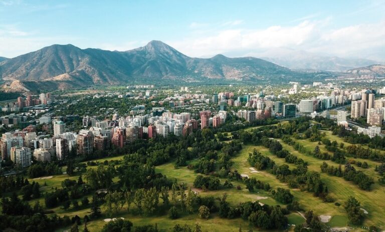 santiago chile from above 1