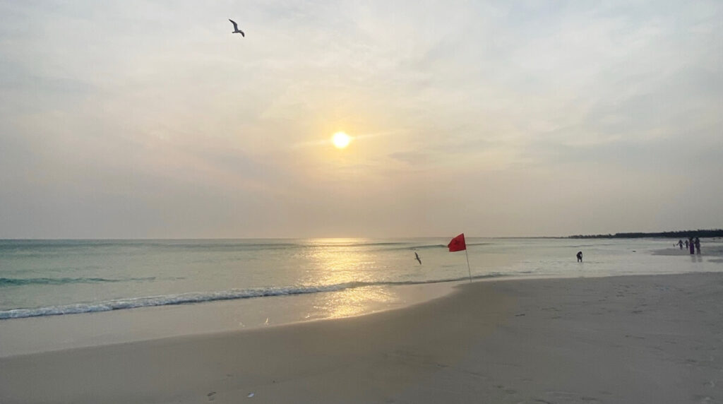 sunset at praia grande arraial do cabo
