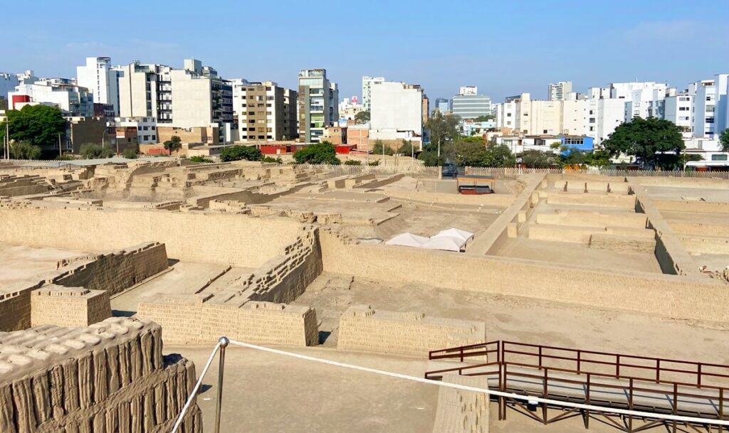 Huaca Pucllana pyramid in Lima
