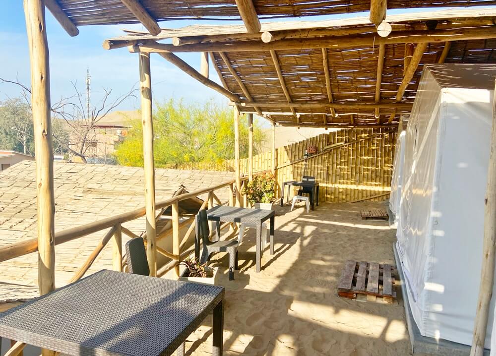 Huacachina Ecocamp - Camping in Huacachina - front of the tents