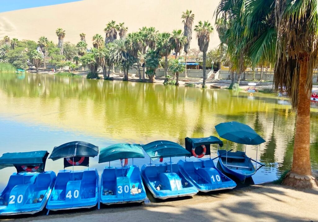 things to do in huacachina Oasis - ica, Peru - paddling
