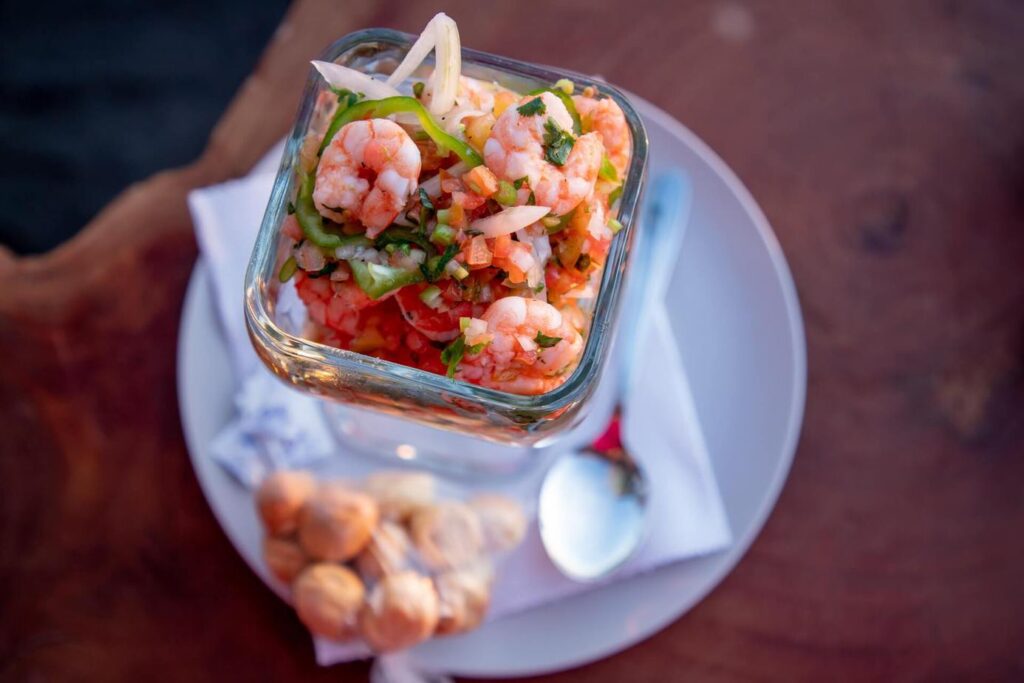 Things to do in Miraflores shrimp ceviche