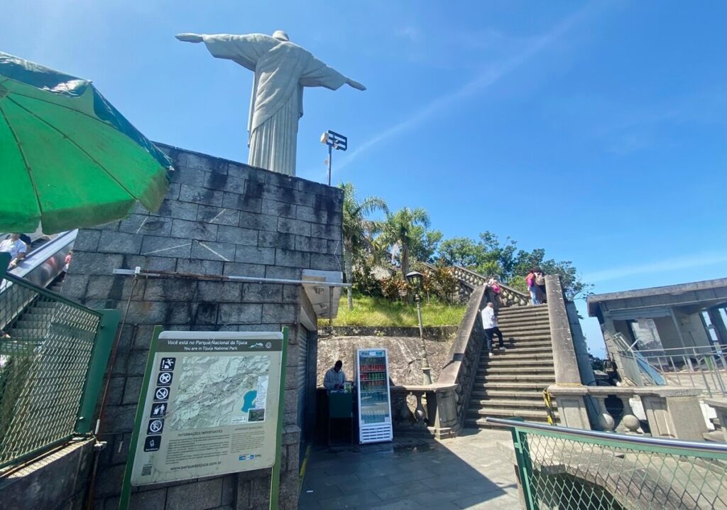 Christ the Redeemer from the back
