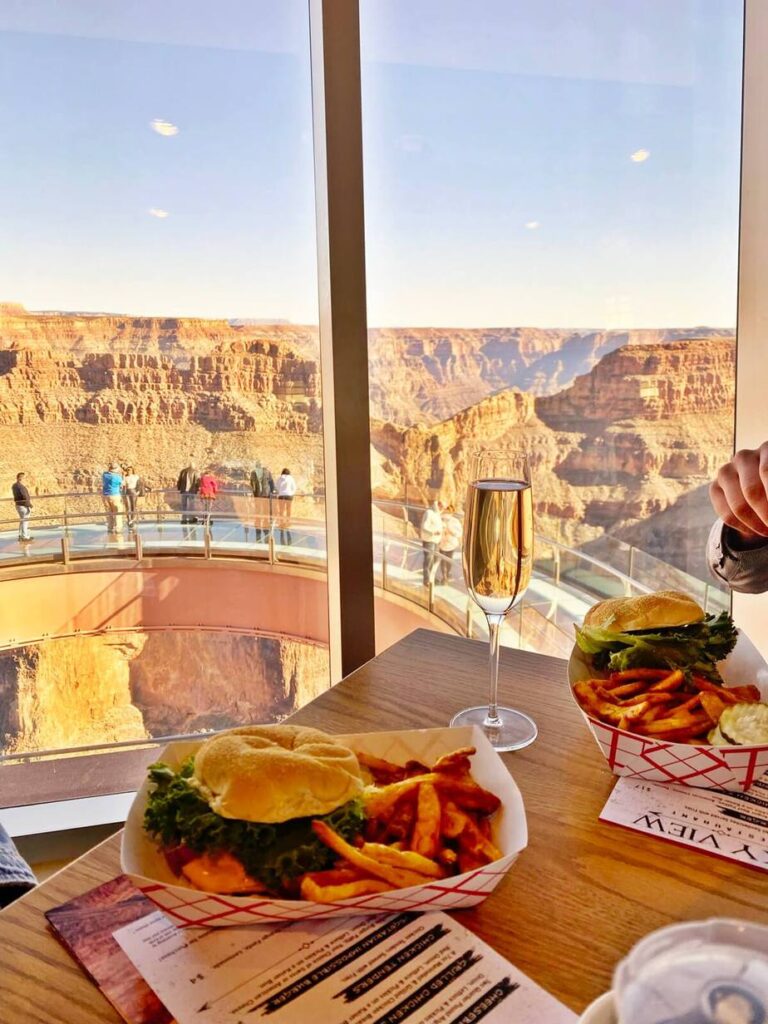 things to do at Grand Canyon West Rim Eat At Eagle Point