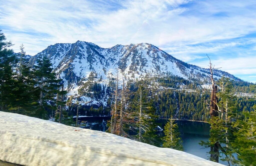 Lake Tahoe to Yosemite road trip lake tahoe mountains