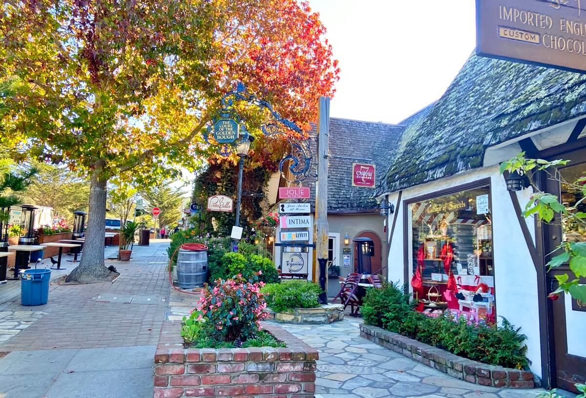 Point Lobos vs Big Sur cute street in carmel