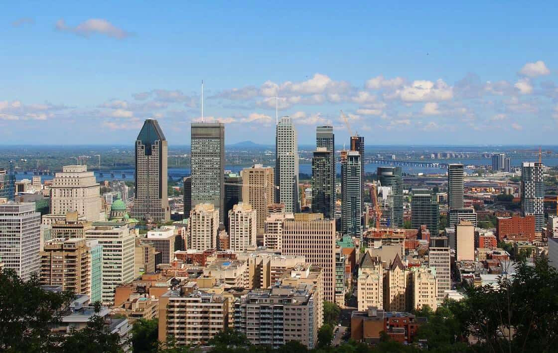 2 day montreal itinerary montral skyline from mount royal