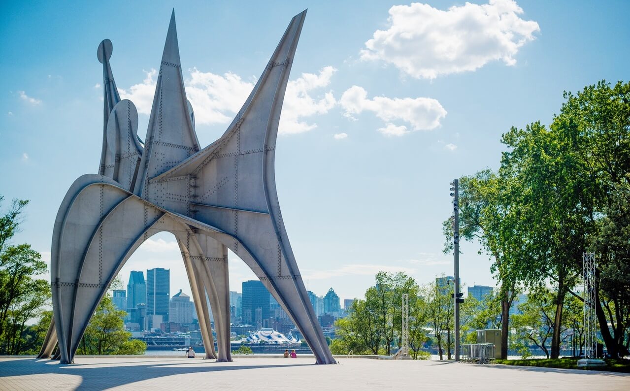 2 day montreal itinerary statue in parc jean drapeau montreal