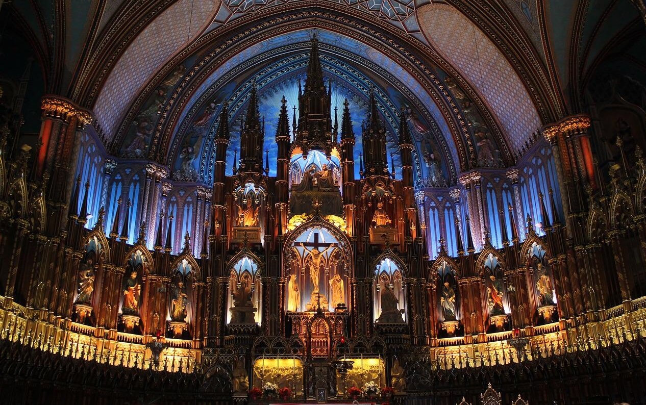 2 day montreal itinerary the inside of notre dame in montreal