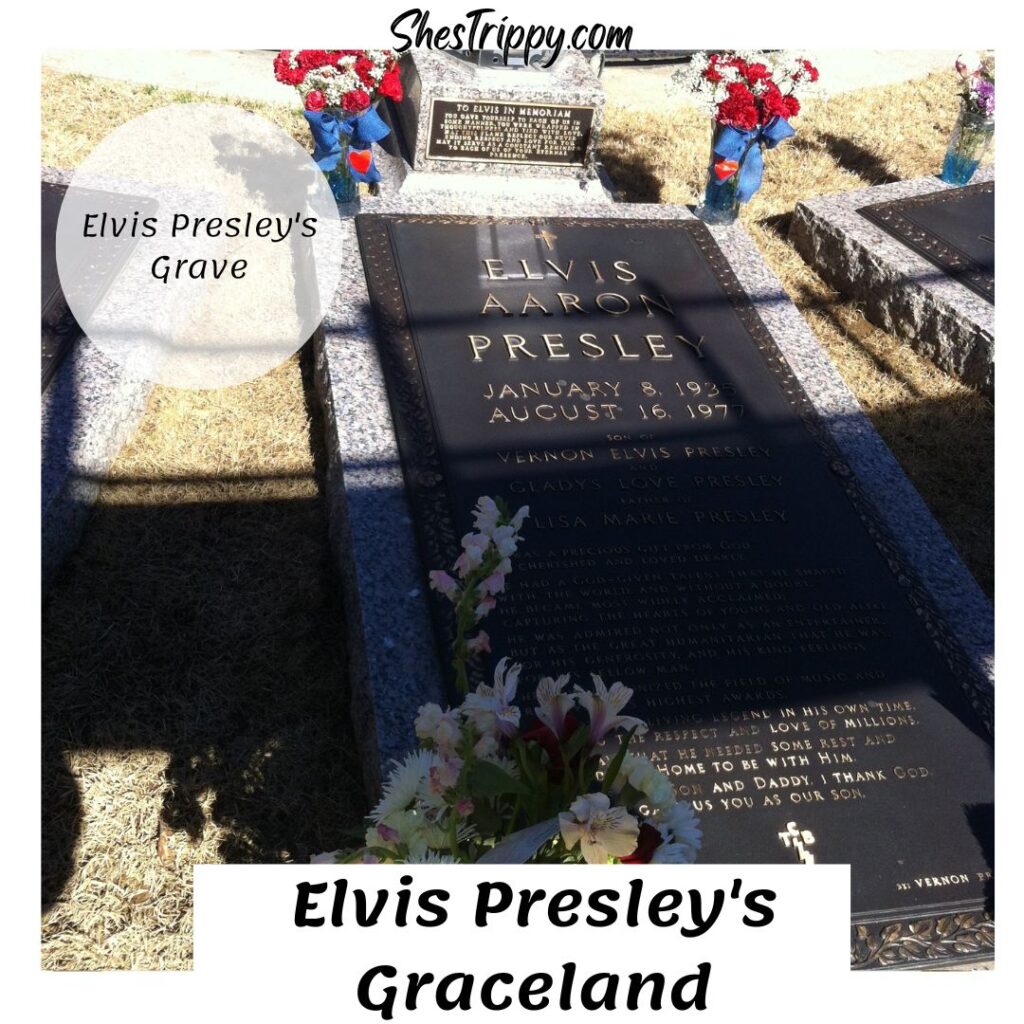 Elvis Presley Grave at Elvis Presley Graceland  #graceland #elvispresley