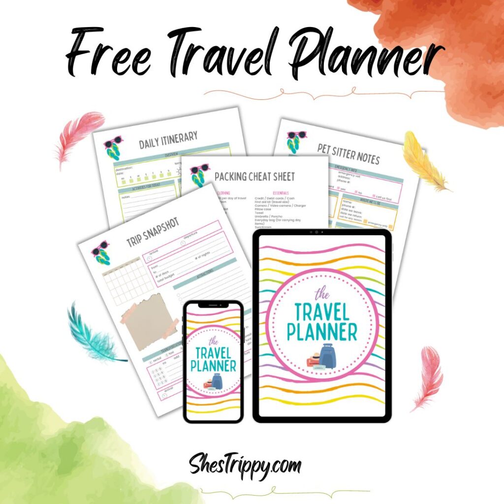 Free Travel Planner  #travelplanner #freebie