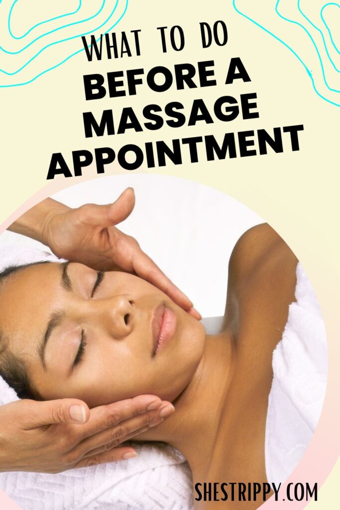 What to do before a massage appointment.  #massage #massagetips 