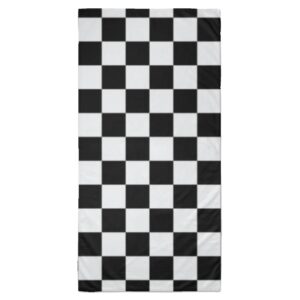 Black and White Checkered Towel - 35x70