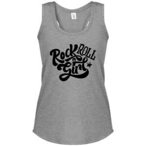 Rock n Roll Girl Women's Perfect Tri Racerback Tank