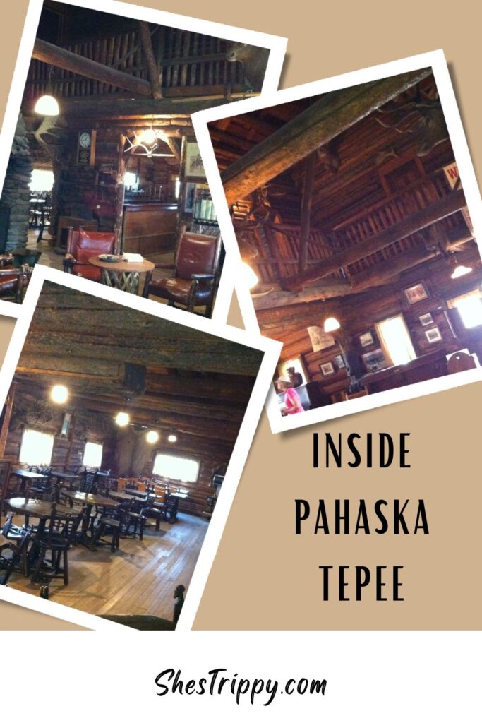 Inside Pahaska Tepee #pahaskatepee #yellowstonenationalpark