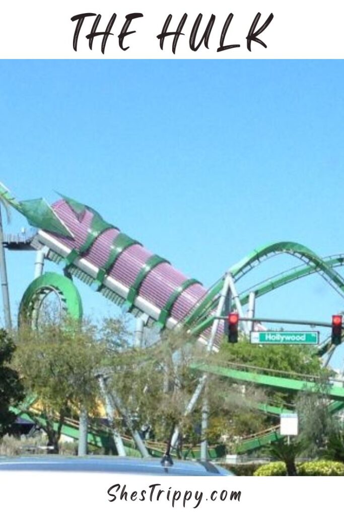The Hulk Rollercoaster at Universal Orlando Florida #thehulk #rollercoaster #universalorlandorollercoaster
