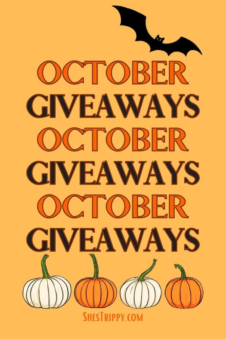 October Giveaways. Come enter the latest and hottest giveaways.