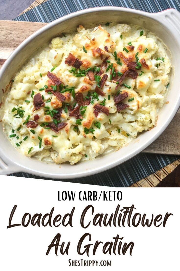 Loaded Cauliflower Au Gratin #loadedcaulifloweraugratin #recipes #lowcarbrecipes
