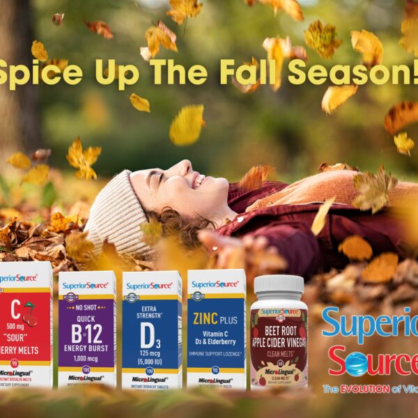 Spice Up the Fall Season with a Giveaway of Superior Source Vitamins #superiorsourcevitamins #giveaway