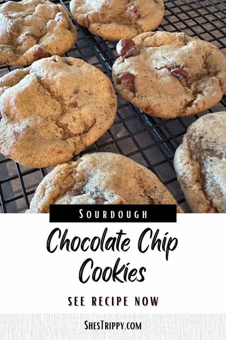 Browned Butter Sourdough Chocolate Chip Cookies Recipe. Easy, Yummy and one everyone will ask you to make over and over.